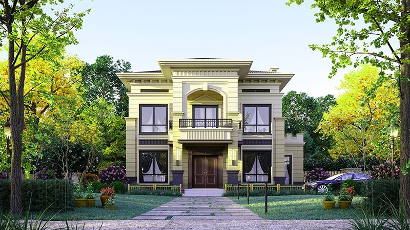 彭州中式合院住宅，开放庭院与邻里乡亲更亲近